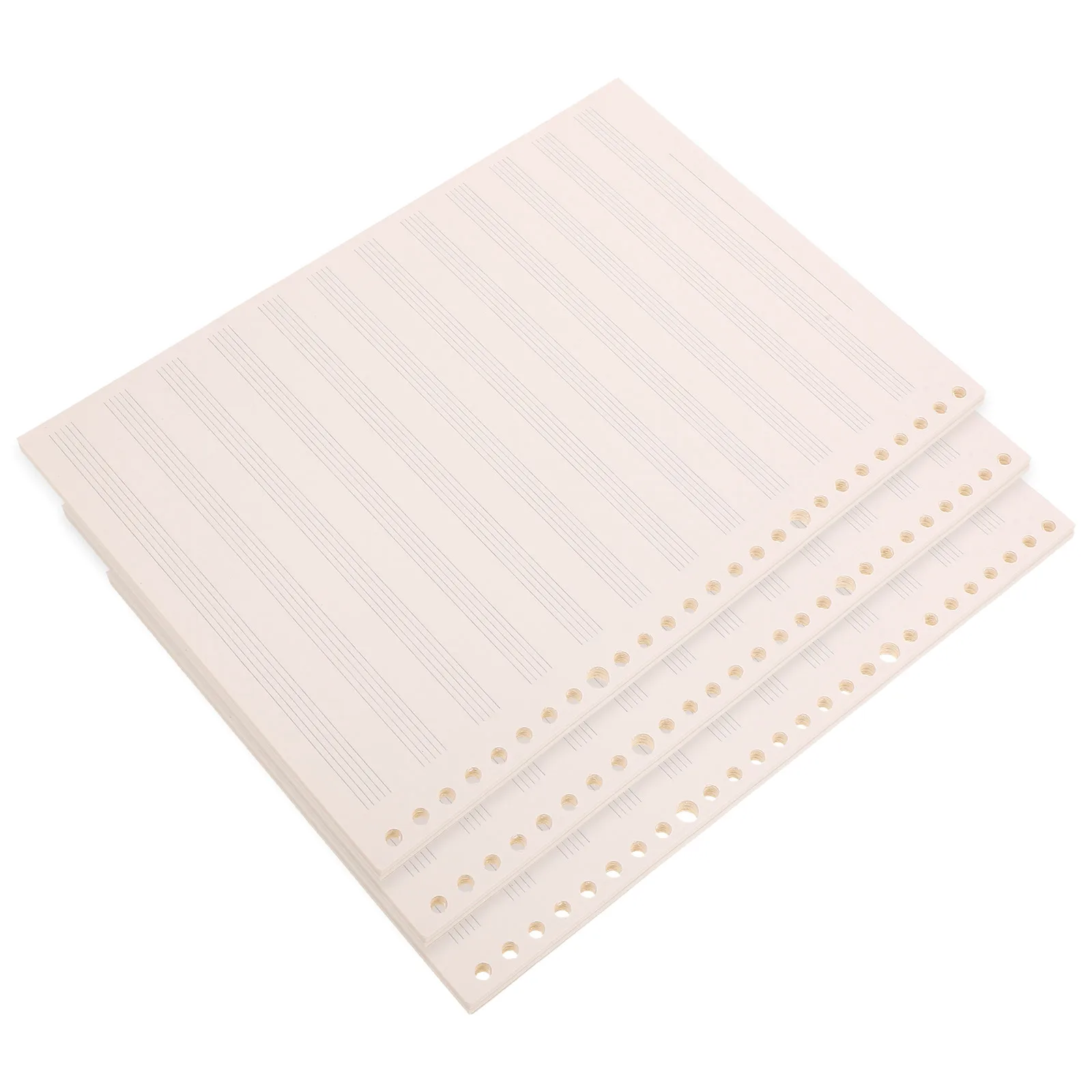 

3 Pcs Staff Exercise Book Music Composition Notebook Manuscript Paper Loose Leaf for Piano Guitar Sheet Writing Portable Five