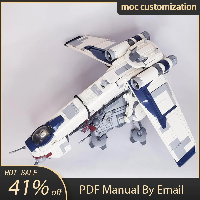 

1325 шт., Прямая поставка Moc Star Battle Republic, применяется к AT-TEs, модель, строительные блоки, кирпичи, креативная сборка, развивающая игрушка в подарок