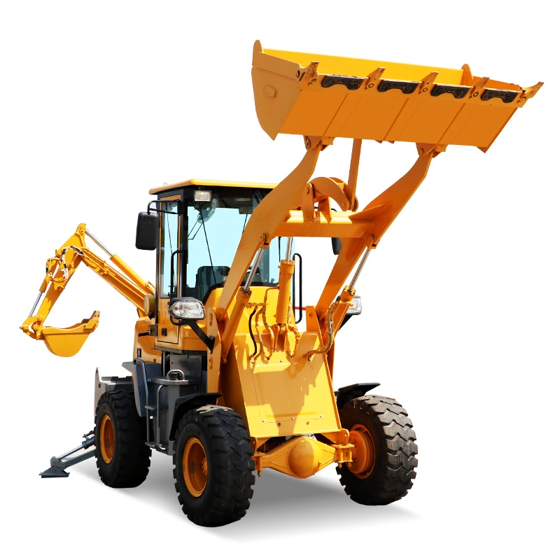 Top Quality Home 4x4 Front Loader Backhoe Multifunctional Equipment For Excavating Construction Work