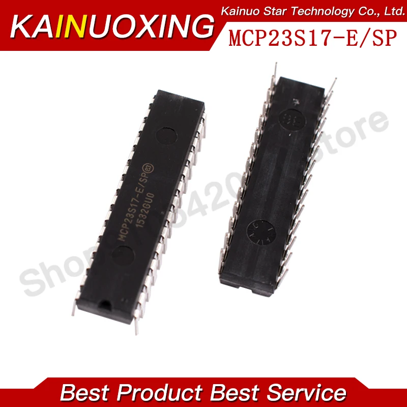 1pcs/LOT 100% New Imported Original MCP23S17-E/SP MCP23S17 DIP-28 Interface IC I/O Extender Chip