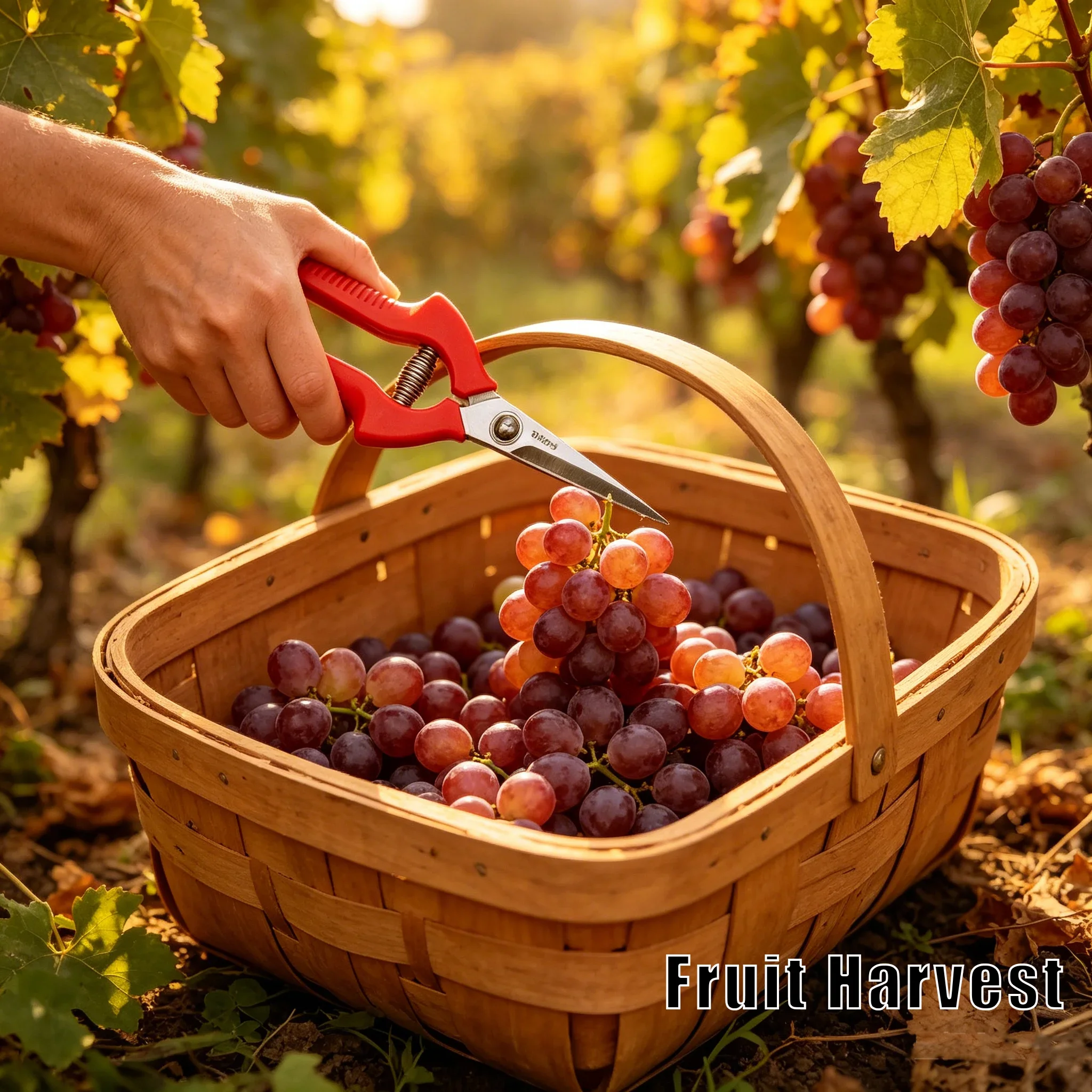 Pruning Shears Grape Scissors Garden Tool Vegetable Patch BonsaiProfessional Stainless Steel Fruit Picking With Lock New