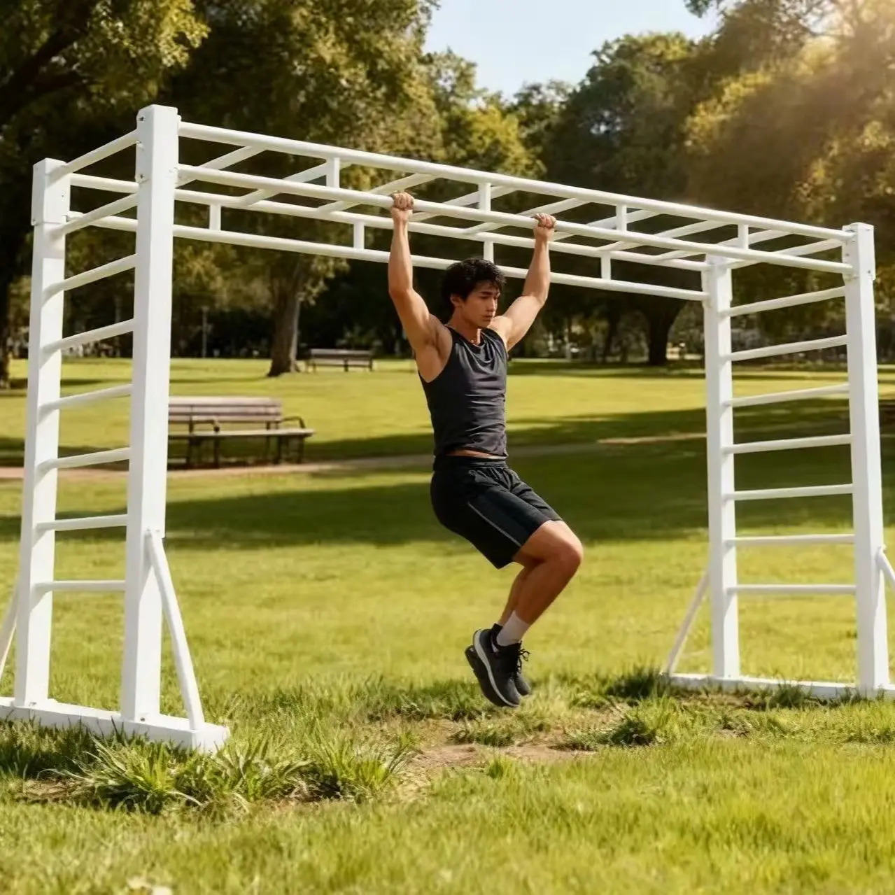 HYS free fixed climbing frame adult horizontal bar fitness ladder comprehensive physical training kindergarten family indoor