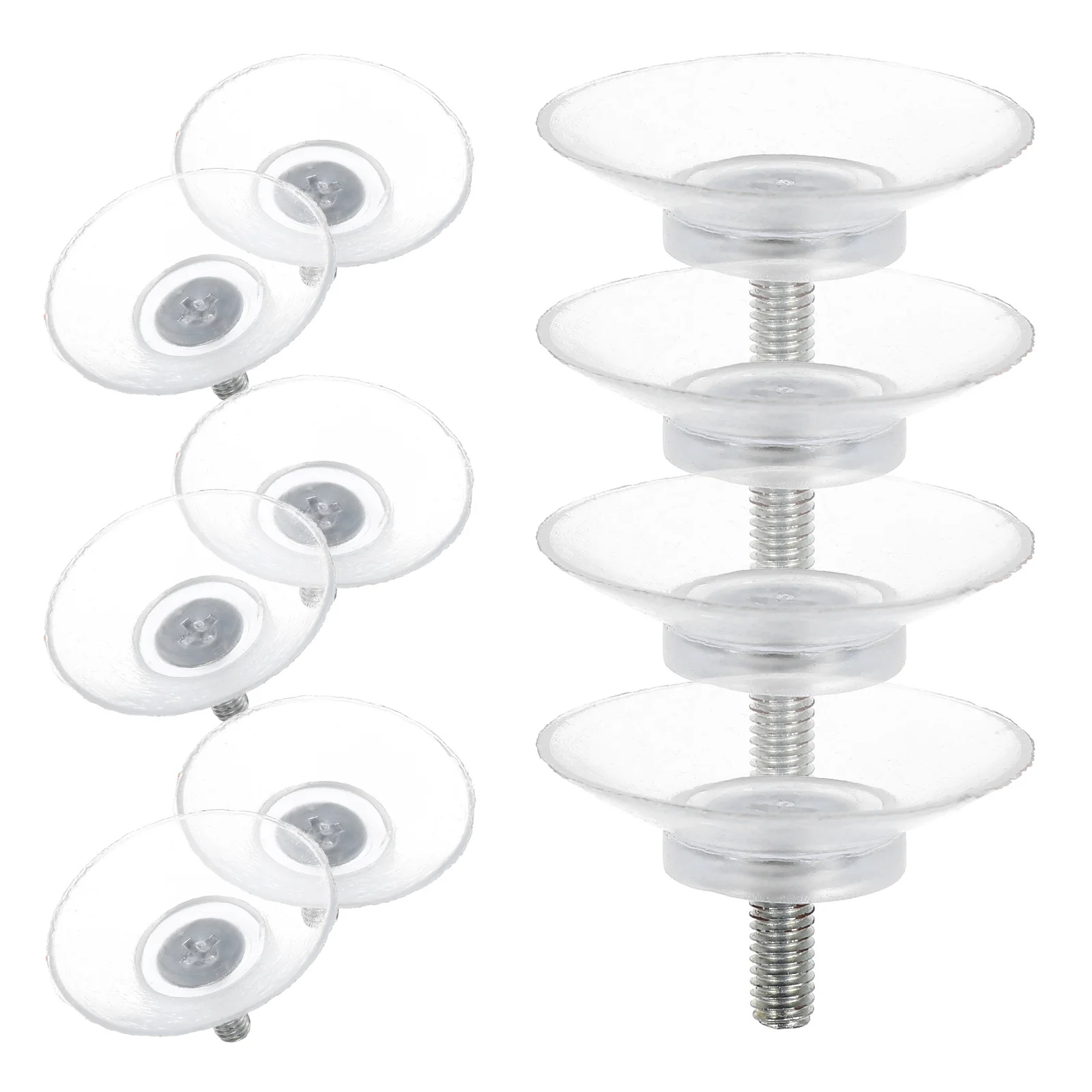 

10pcs Glass Suction Cup Furniture Accessories Clear Heavy Duty Tabletop Mount For Window Glass Table Suction Pads With Screws