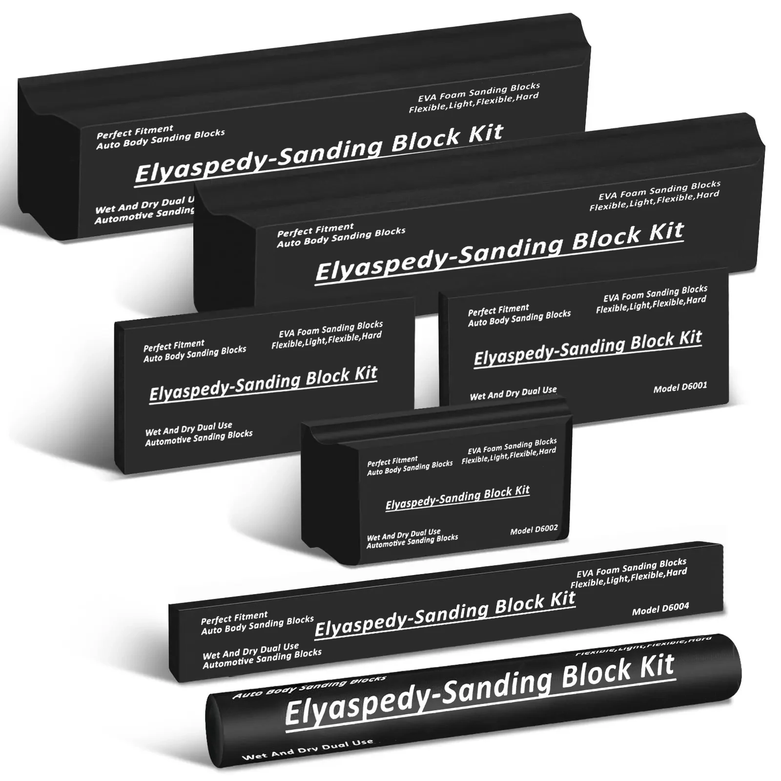 

Профессиональный комплект шлифовальных блоков из 7 шт., гибкая пена EVA, набор ручных шлифовальных блоков для влажной или сухой тележки для кузова автомобиля, дерева