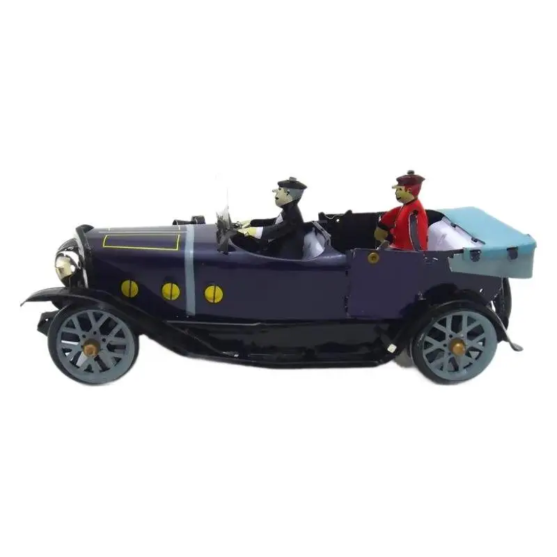 MS807 주석 더블 카브리올레, 향수를 불러일으키는 복고풍 장난감, 사진 소품, 주석 장난감