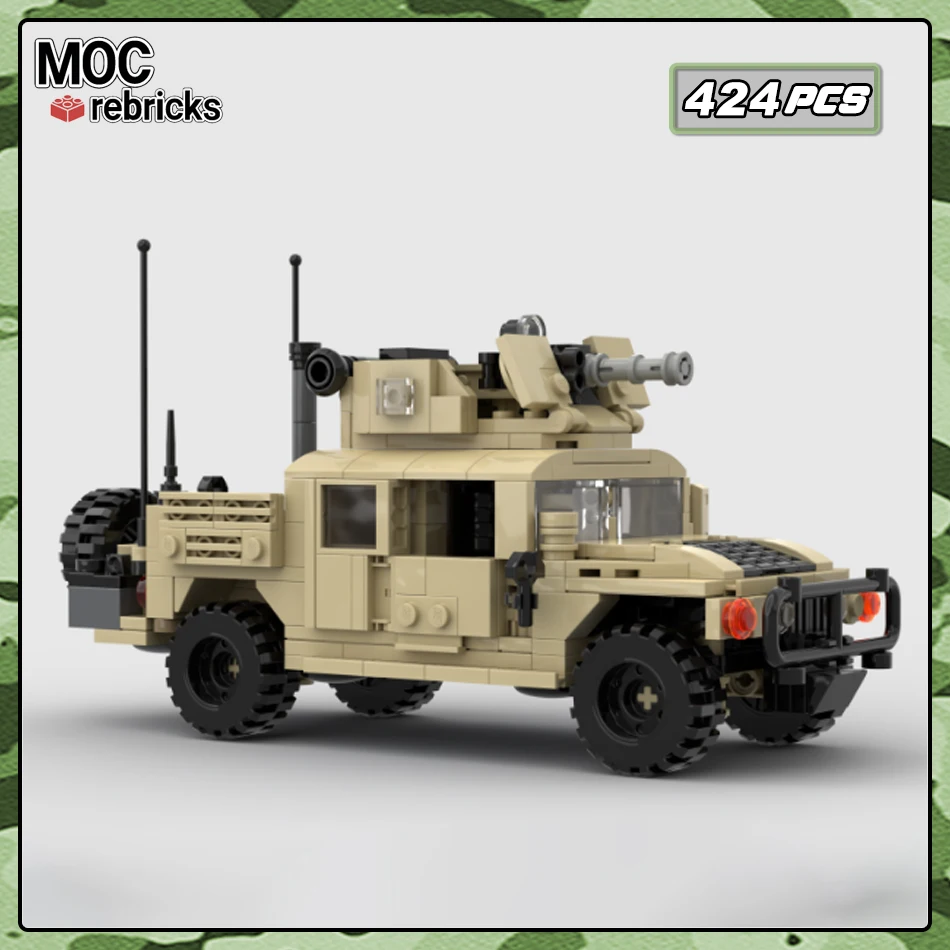 Modular Toys Humvee Speclal Operations _12 Building Blocks Infantry Fighting Vehicle Model Classic Toy Children's Holiday Gifts