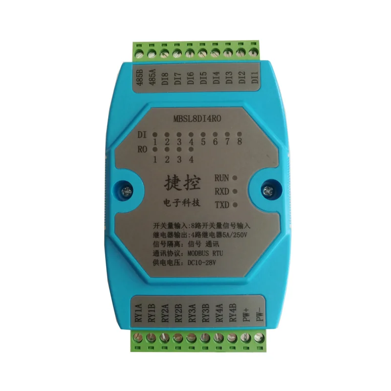 

Digital Input and Output Remote Io Acquisition Module ModbusRTU Communication RS485 Isolated Module Plc