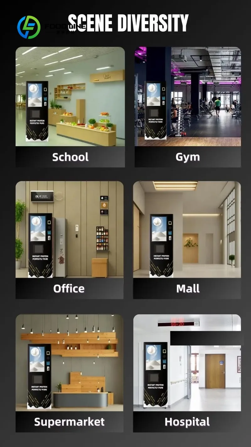 Op maat gemaakte multi-pay sportschool gebruikt eiwitshake-automaat