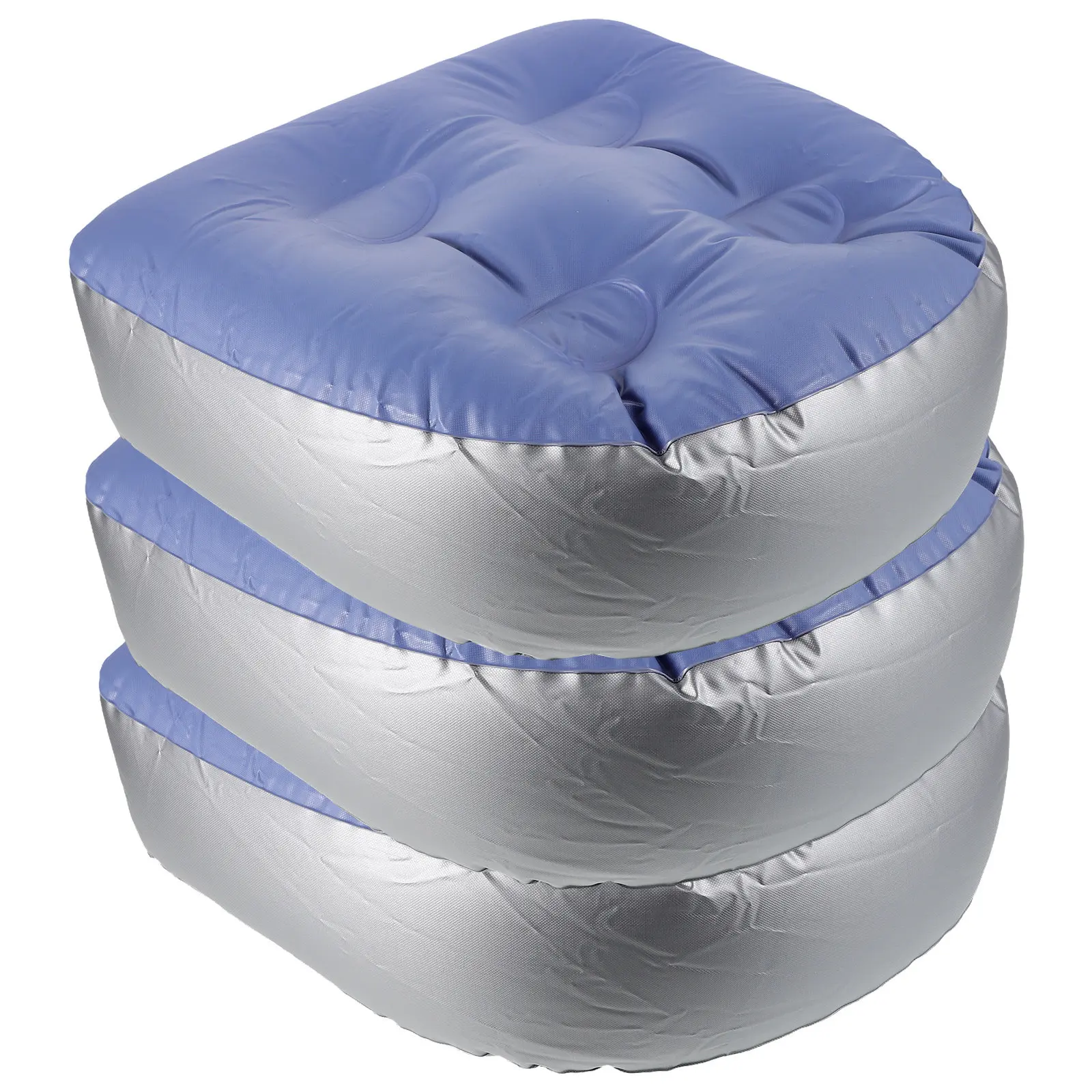 

Набор из 3 надувных подушек для спа-кресла: эргономичная подушка для ванны для взрослых с присосками, портативное сиденье для джакузи и бассейна