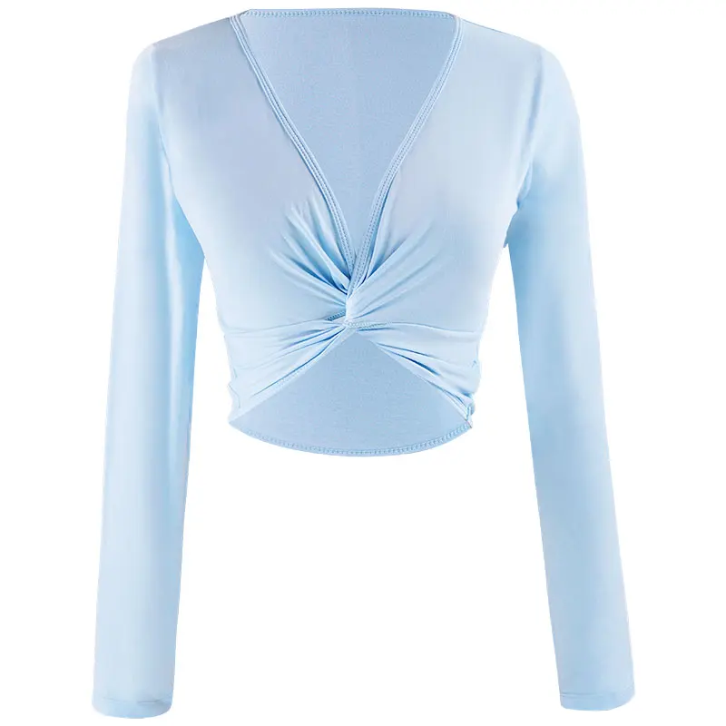 Ballett Top Frau Ballett Jacke Dance Top Wrap Top Mantel Baumwolle Langarm Dance Hemd Für Frau