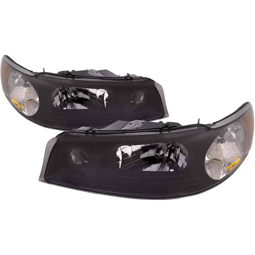 

Фары, совместимые с Lincoln Town Car 1998-2002, галогенные, черные, комплект для правой (пассажирской) и левой (водительской) стороны