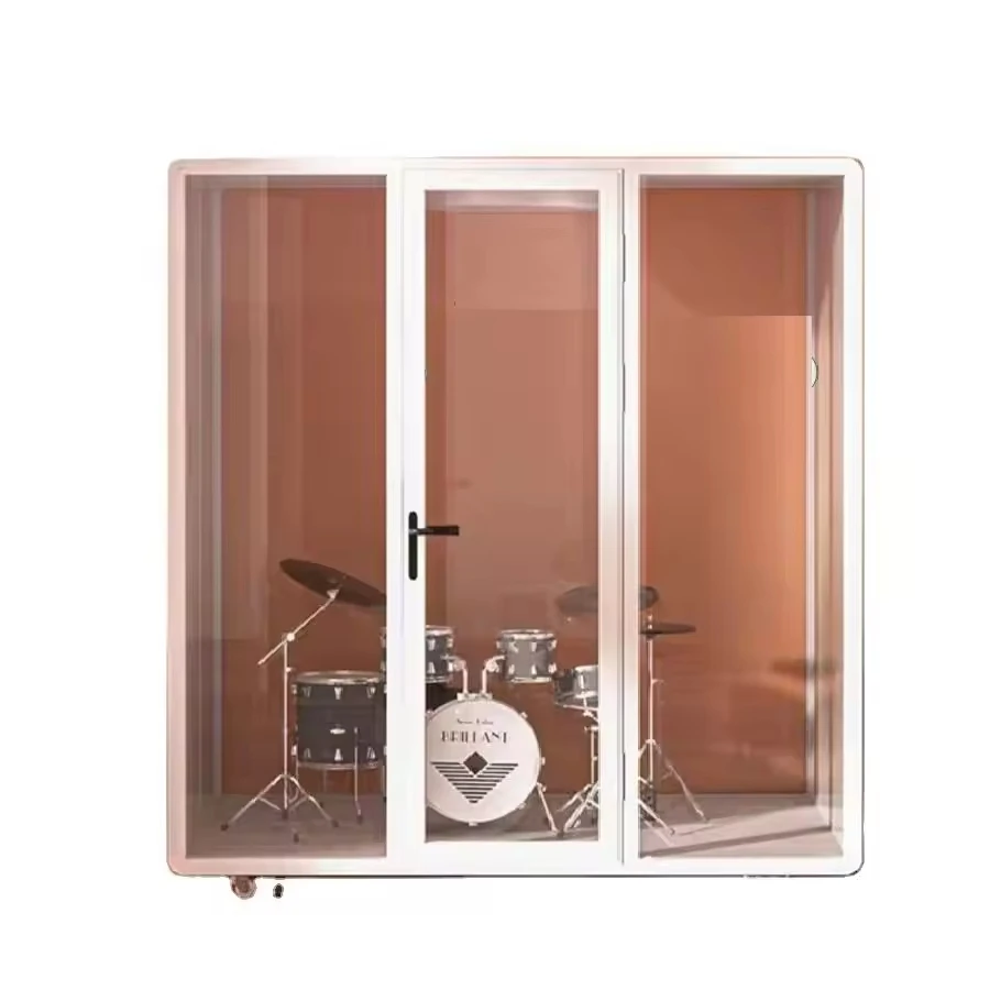 Mobile Frame Sound Insulation Steel Structure Office, Recording Studio, Workstation, Office Cabin, Modern Acoustic Studio