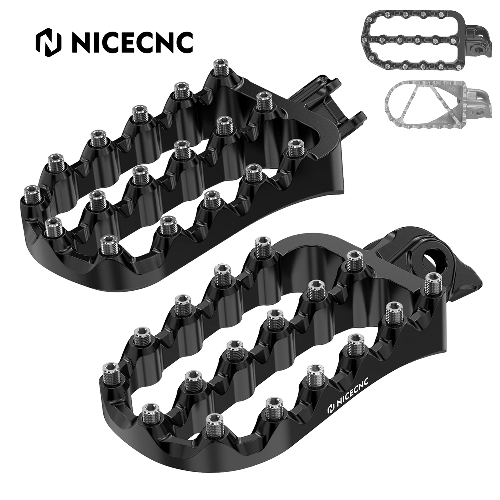 

For KTM 390 ADV Footpeg Large Footrest NICECNC Motorcycle Footpegs Footrests for KTM 390 Adventure 390 2020-2024