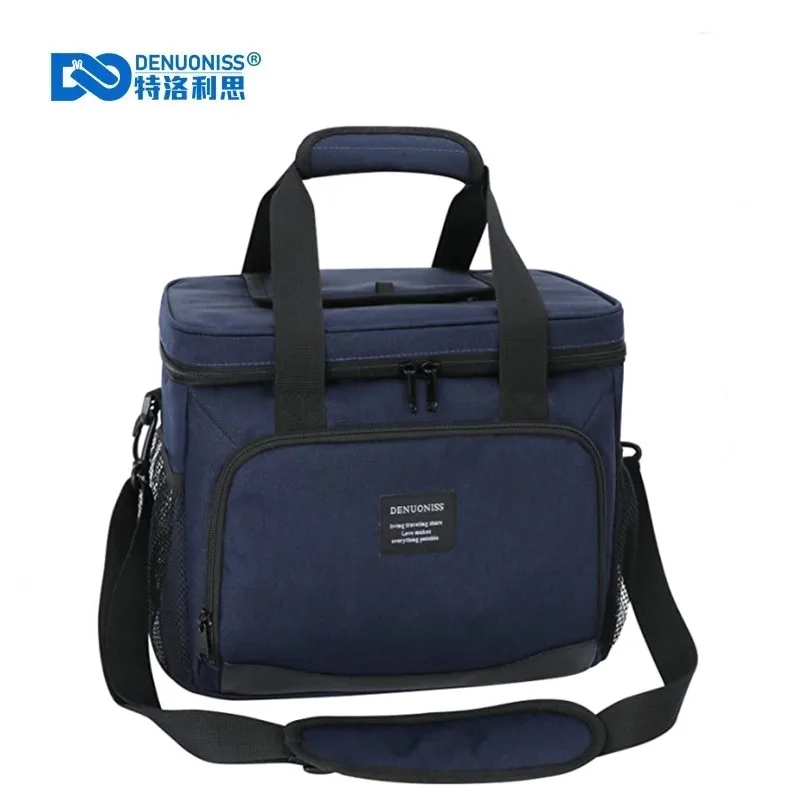 

DENUONISS 12L/16L Insulated Thermal Cooler Lunch Box Bag For Work Picnic Bag Car Bolsa Refrigerator Portable Shoulder Bag