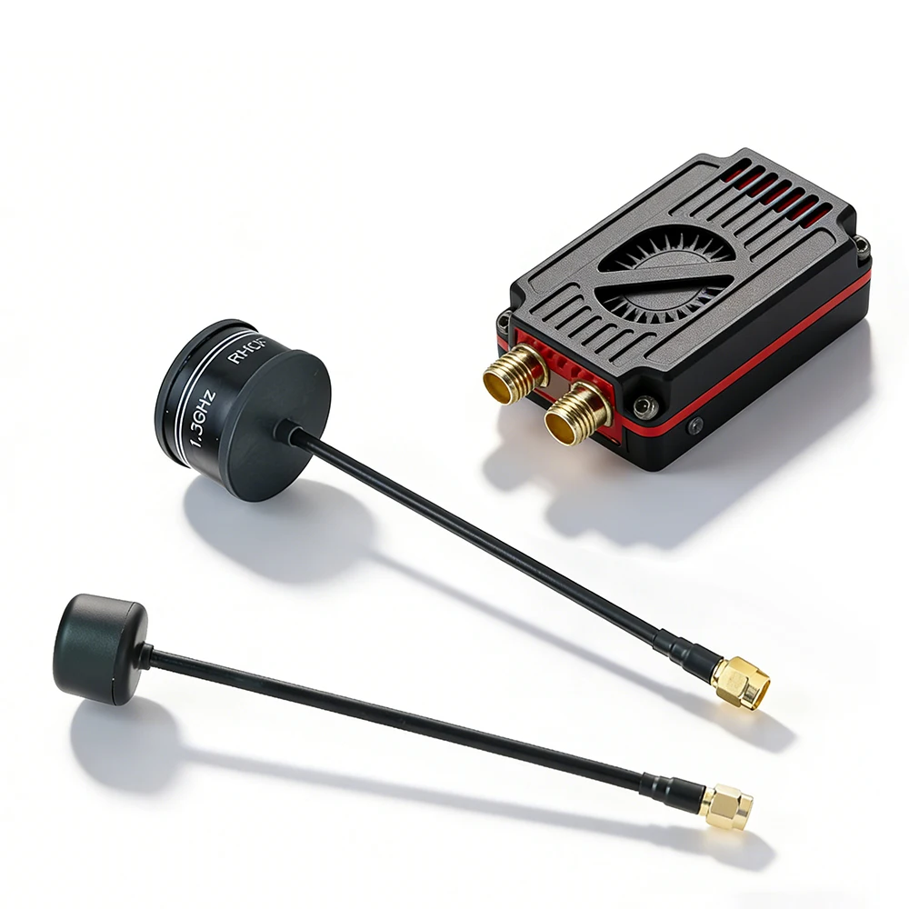 

RUSHFPV 1.3G/3.3G Двухдиапазонный видеопередатчик VTX 4W высокой мощности с антенной SMA для FPV-дронов дальнего радиуса действия