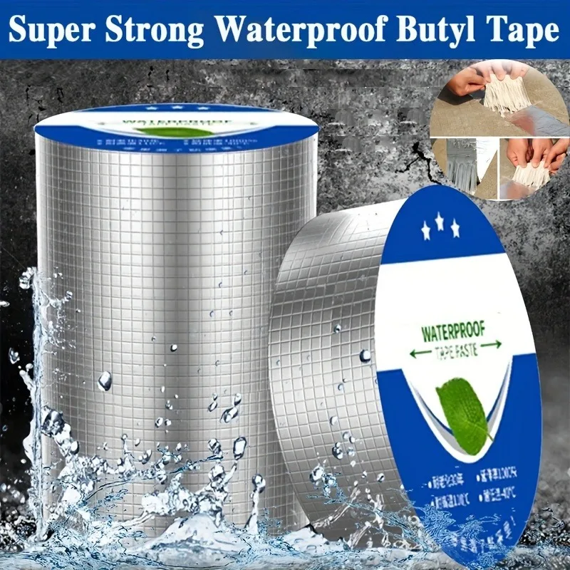 

Super Strong Waterproof Butyl Tape Heat Resistant Leakproof Sealing Tape for Roofs Pipes Walls Hoses Self-adhesive Repair Tape