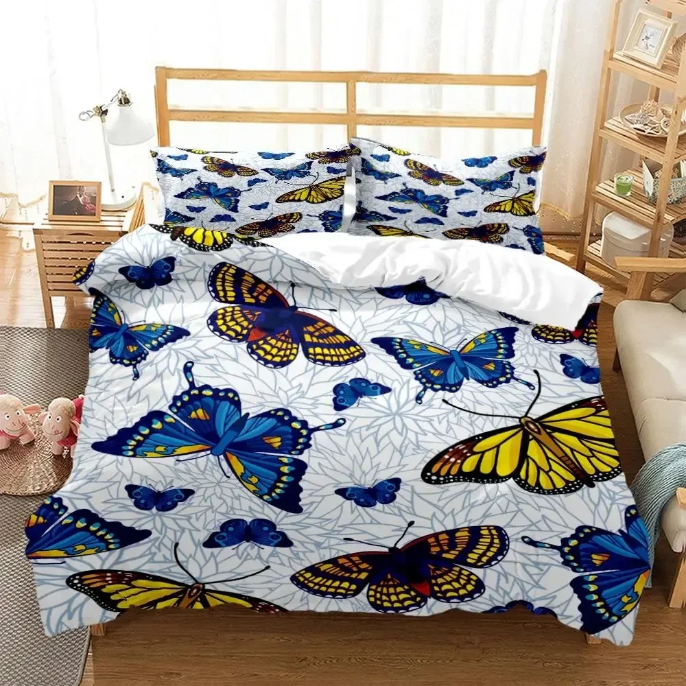 

Cartoon Butterfly Supplies Set Duvet Cover Set Bedding Sets For Adults Bed With Pillowcases No Filling Luxury Birthday Gifts
