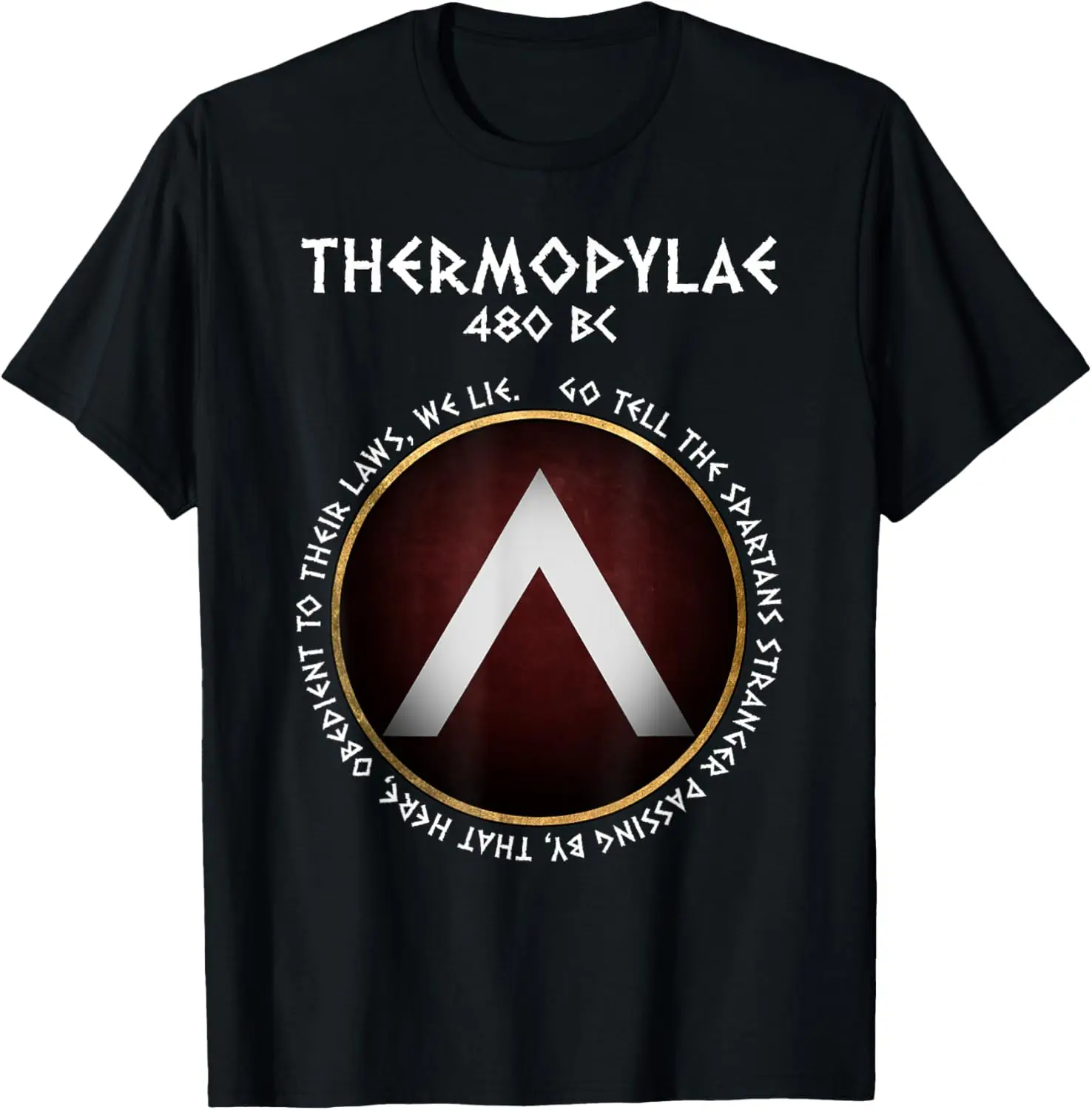 

Футболка Ancient Battles Thermopylae Epitaph Spartan Lambda