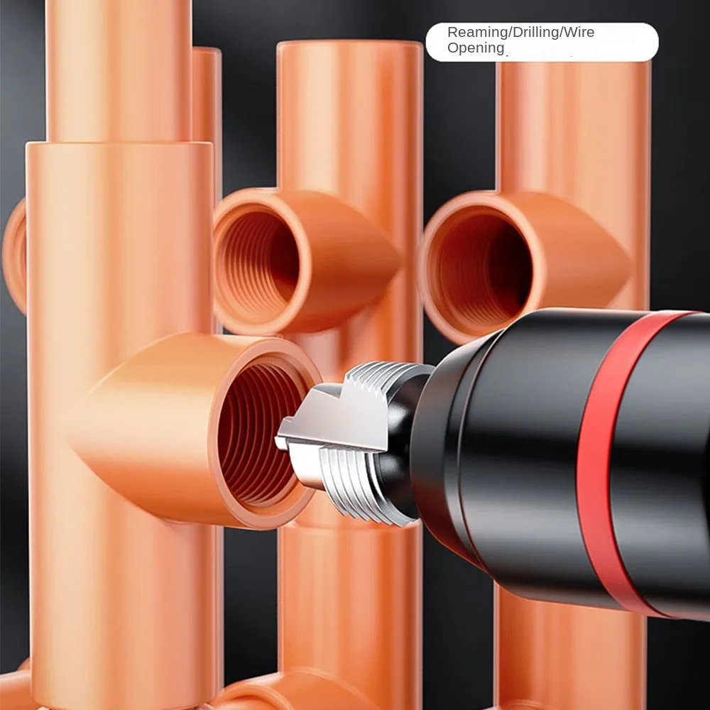 4 Points/6 Points/1 Inch PVC Pipe Threader Internal Thread Fast PPR Water Pipe Opener Tap Water Pipe Tapping Bit