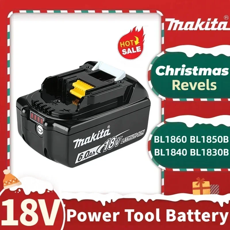 

18V 6.0Ah Makita Original With LED lithium ion replacement LXT BL1860B BL1860 BL1850 Makita rechargeable power tool battery