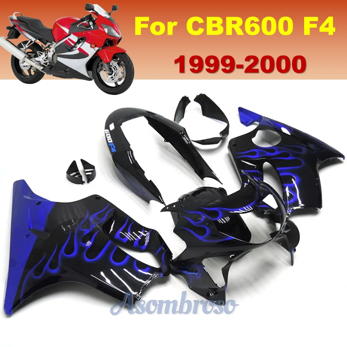 Transforming Your 1999-2000 Honda CBR600F4: A Deep Dive into the Blue Flame Painted Fairing Kit