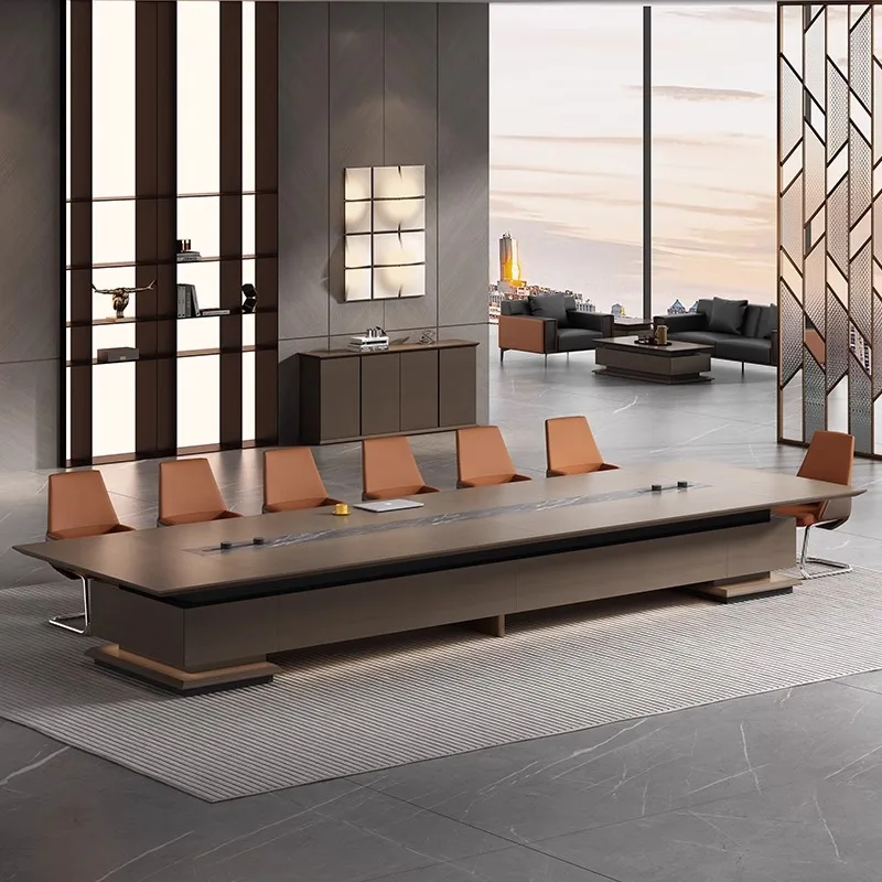 Custom Modern Wooden Conference Table Conference Table Office Furniture Conference Table with Chairs