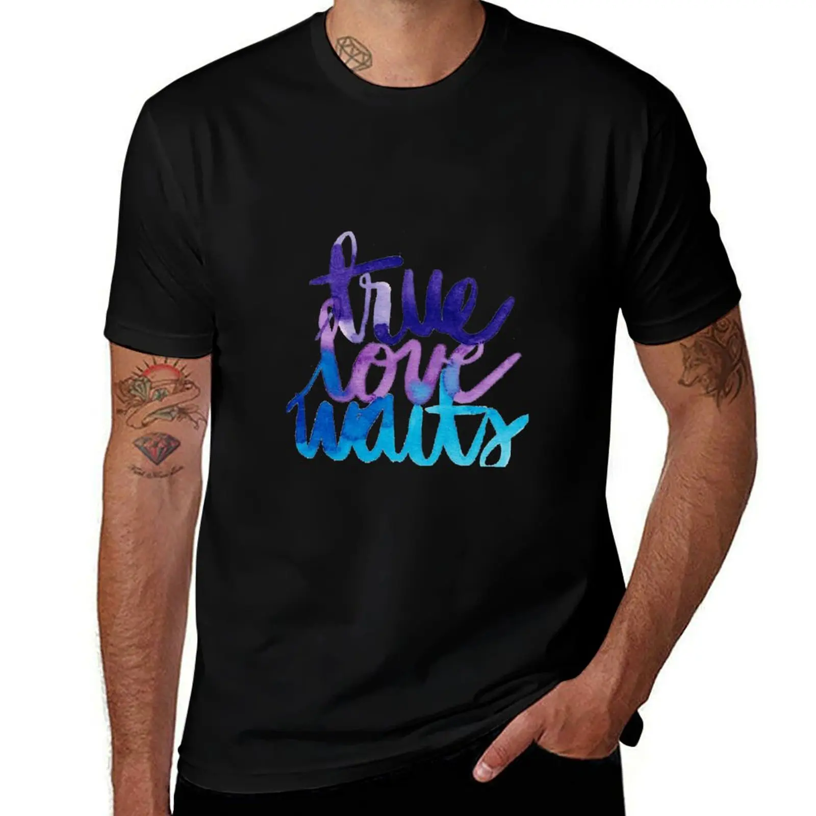 True Love Waits T-Shirt Plus Size Outdoor Casual Top