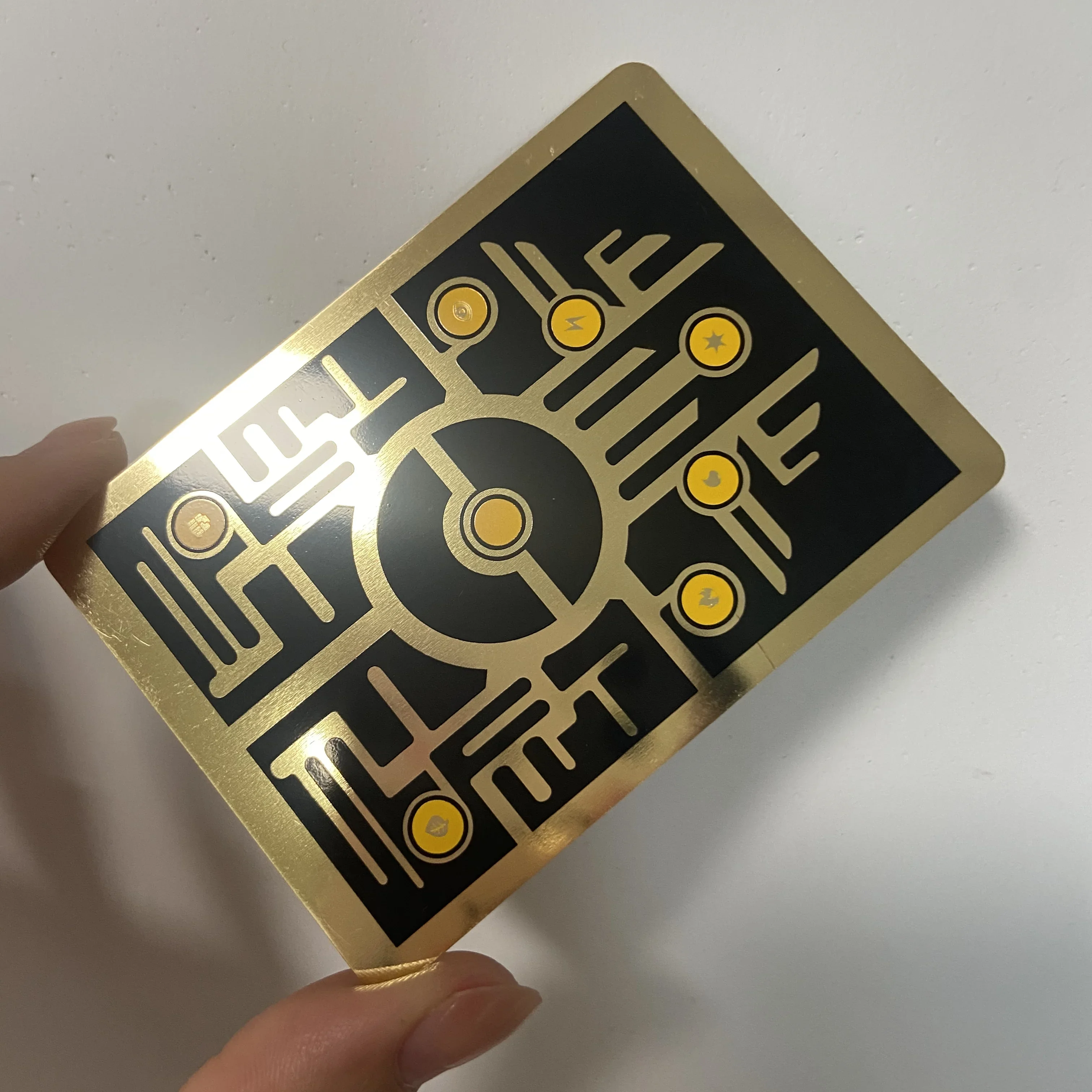 Stainless Steel Aluminum Luxury Metal Playing Cards Black Blank