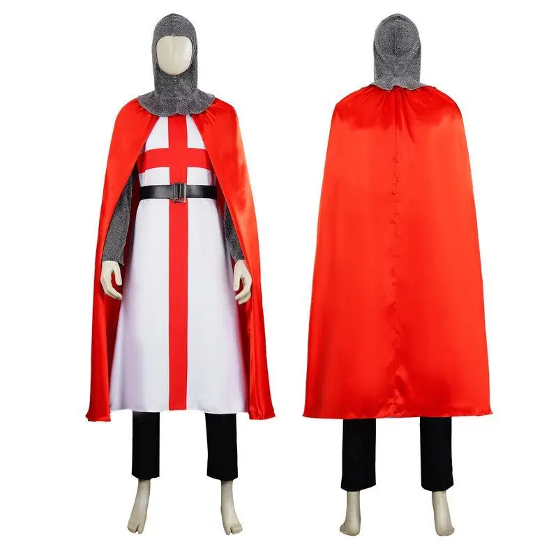 Histórico crus cavaleiro cultura medieval tema castelo exploração loween traje feminino étnico palco wear primavera 2025