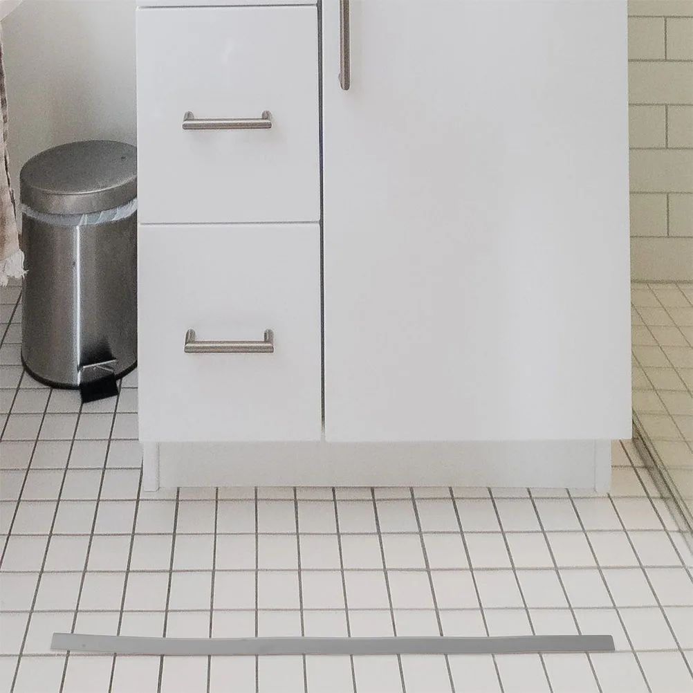 

Blocking Strip for Bathroom Thresholds Shower Splash Guard Self-Adhesive Silicone Seal Bathtub Water Barrier Door Floor