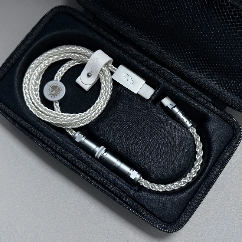 SHINE Customizable Keyboard Aviation Plug Cable Data Cable Storage Bag One piece molded EVA inner liner Shockproof Anti-fall