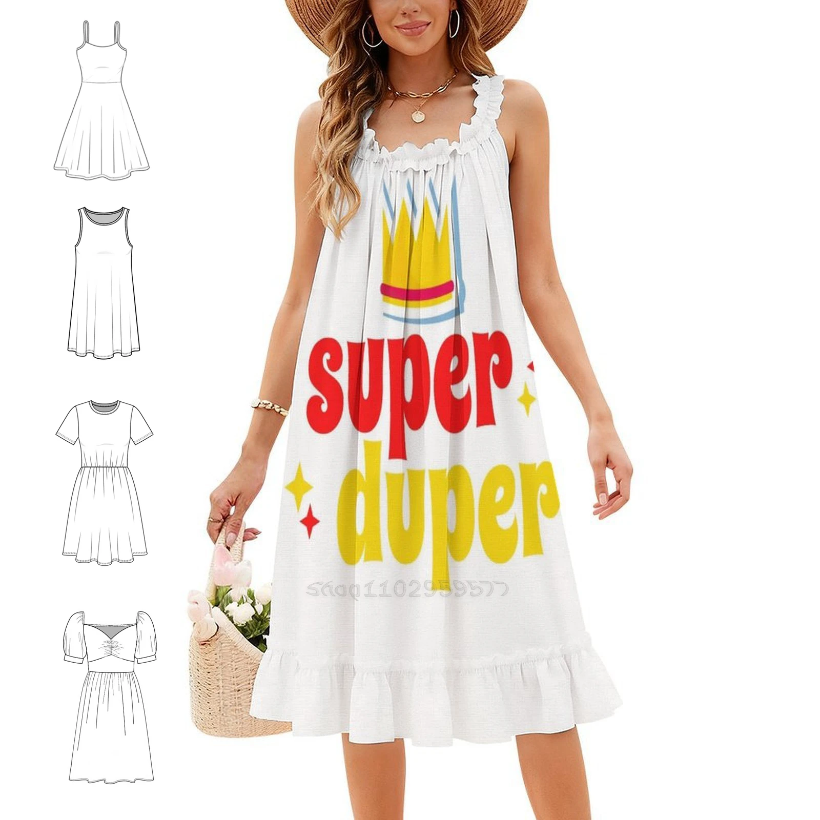 Super Duper Bohemian Sleeveless Dress For Women Print Beach Party Dresses Super Duper Awesome Grateful Grea Ticon Party Dresses