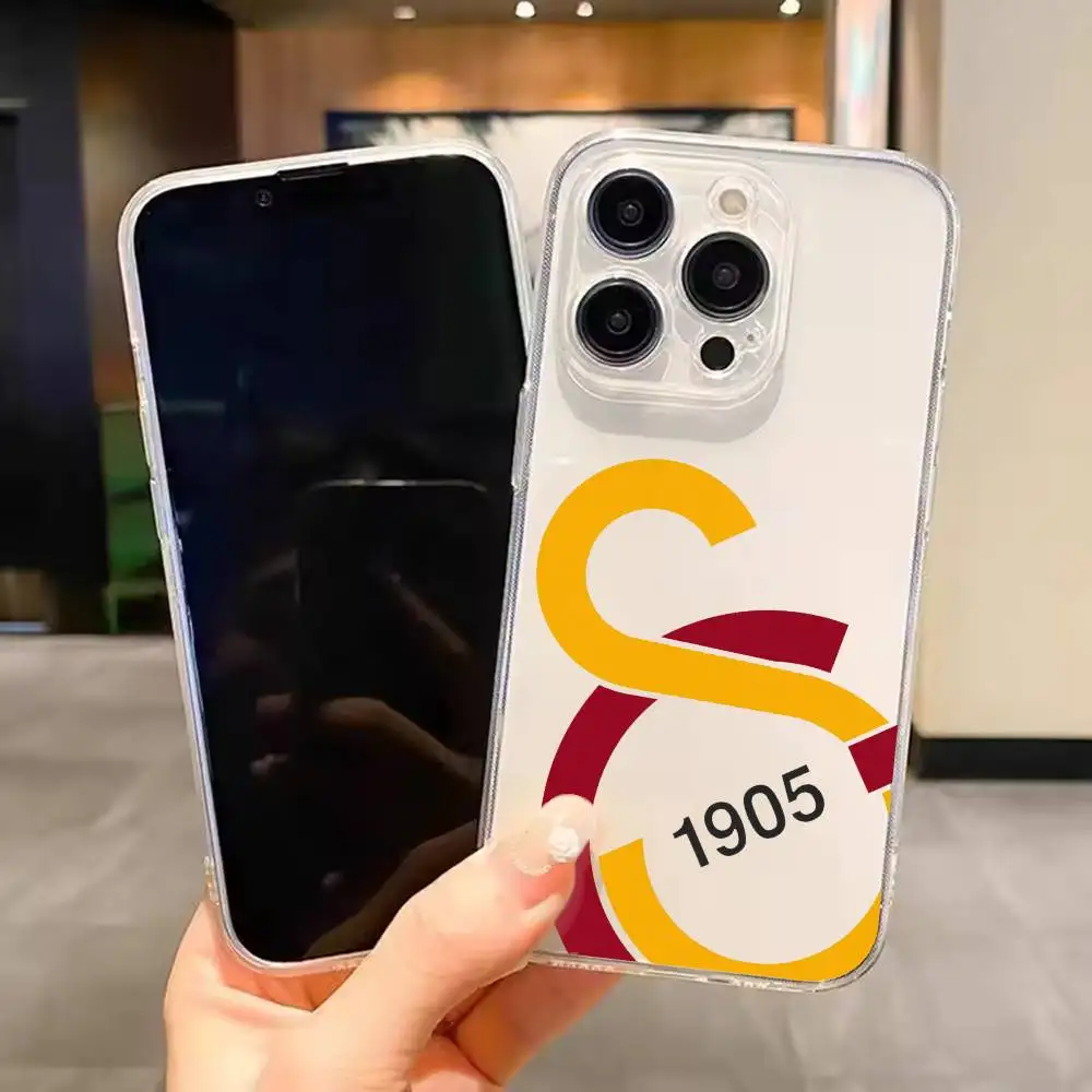 Классический чехол для iPhone с узором G-Galatasaray S-SK 1905 для моделей 17, 16, 15, 14, 13, 12, 11 Mini Pro Max Plus, прозрачный