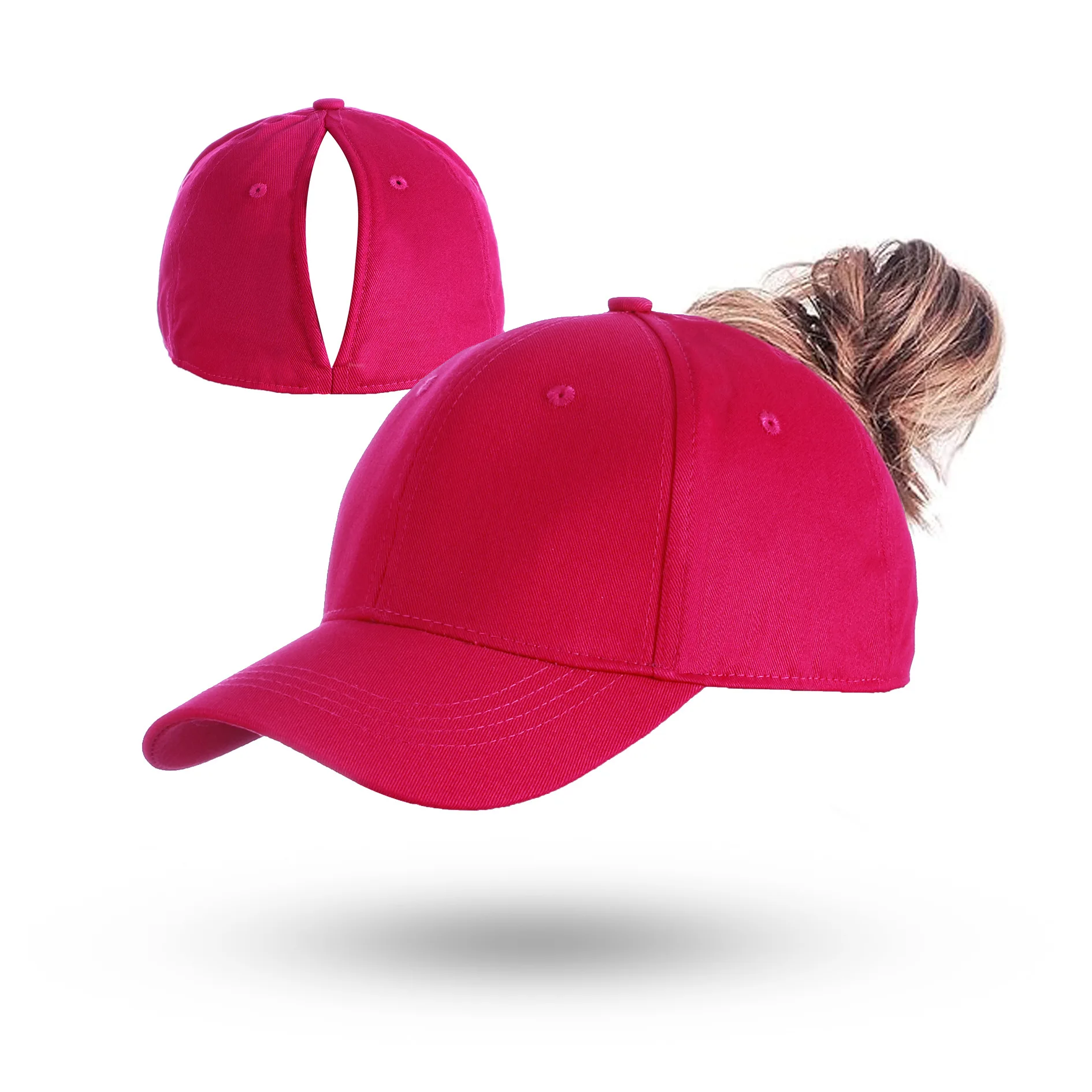 Women's Fashion Magnetic Ponytail Hat Quick-Dry Fabric for Running Tennis Golf European American Style Hair Accessory view 2
