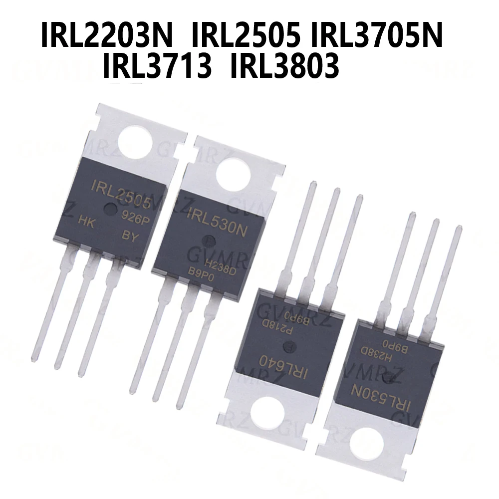 10PCS TO-220 IRL2203N IRL2505 IRL3705N IRL3713 IRL3803 IRL510N IRL520N IRL530N TO-220 transistor  IRL540N IRL630 IRL640 IRL7833