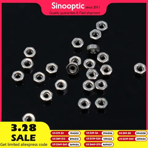500개 안경 나사 너트 캡 1.2mm 1.4mm 안경 수리 부품