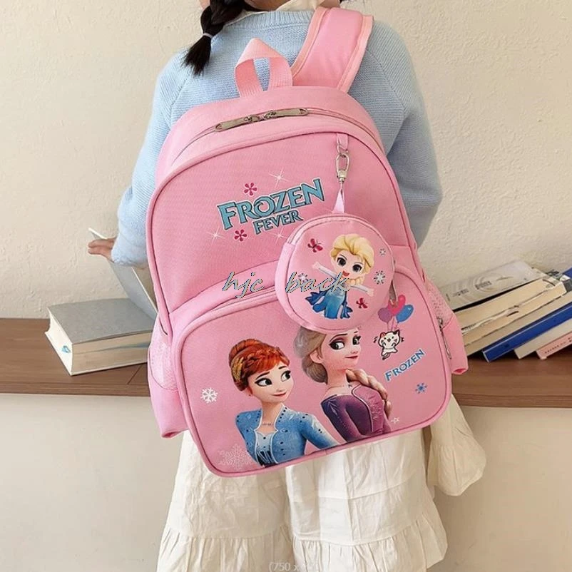 Frozen Elsa Princess mochila espessa para meninos e meninas, grande capacidade, bonito, adorável, jardim de infância, papelaria infantil, melhor presente