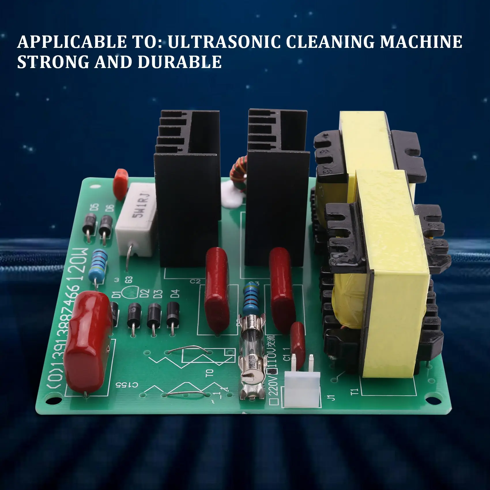 AD41-Ac 110 فولت 100 واط 40 كيلو بالموجات فوق الصوتية الأنظف قرص الطاقة مجلس + 1 قطعة 60 واط 40 كيلو محول للتنظيف بالموجات فوق الصوتية