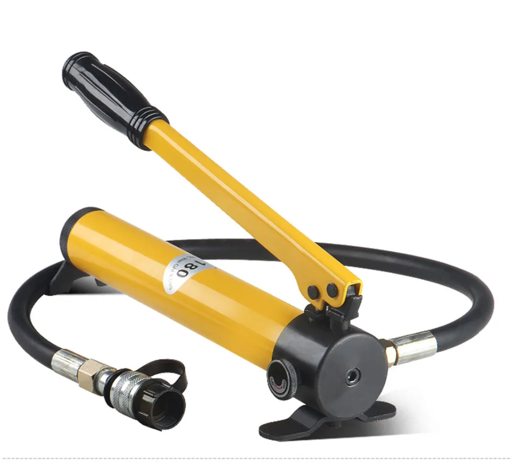 CP-180 Hand Pump Portable High Pressure Hydraulic Pump Small Manual Hydraulic Pump With Pressure Gauge Hydraulic Tools