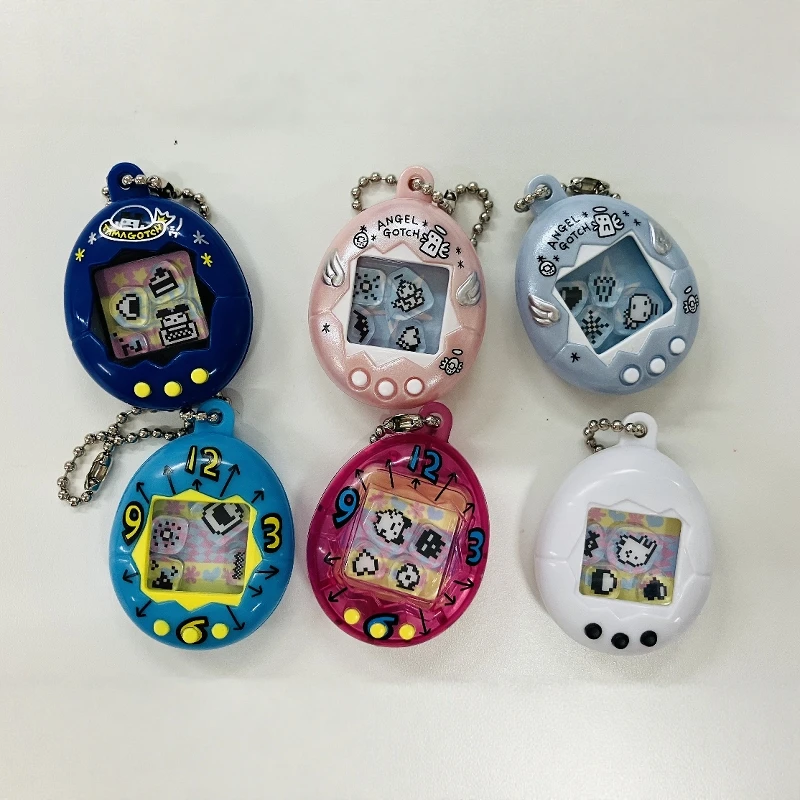 Bandai Japan Tamagotchi Gashapon ufficiale in magazzino Portachiavi con ciondolo altalena digitale per animali domestici a forma di uovo Decorazione giocattolo nostalgico