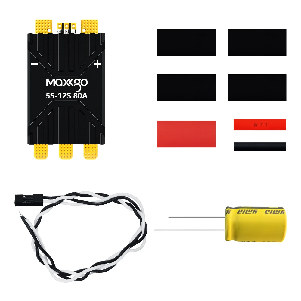 MAXKGO 80A 5-12S AM32 ESC Dshot 128KHz PWM с высокой частотой перепрограммирования для мультироторных сельскохозяйственных БПЛА, дронов и самолетов с фиксированным крылом