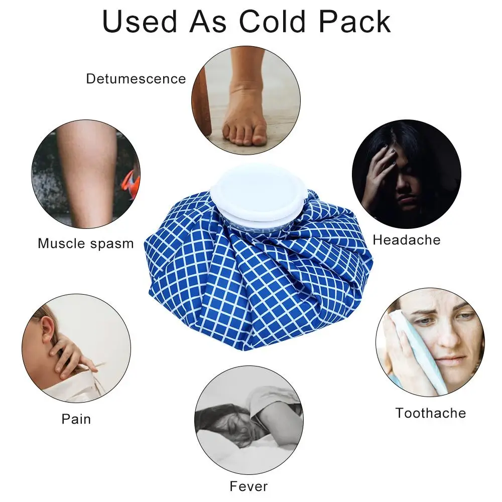 Reusable Ice Bags Medicla Cold Pack Hot Water Bag for Injuries Pain Relief Health Care Hot & Cold Therapy Ice Pack for Knee Head