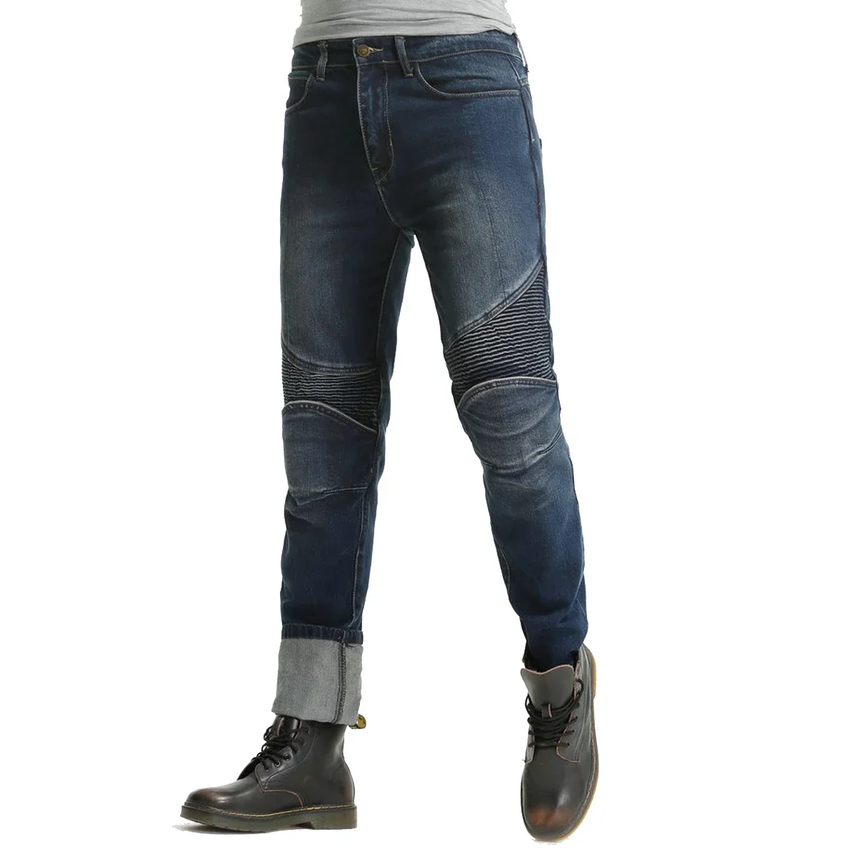 Biker Jeans for Men Motorcycle Riding Pants Reinforce with Aramid Protection Lining Motocross Racing Trousers Denim Jeans