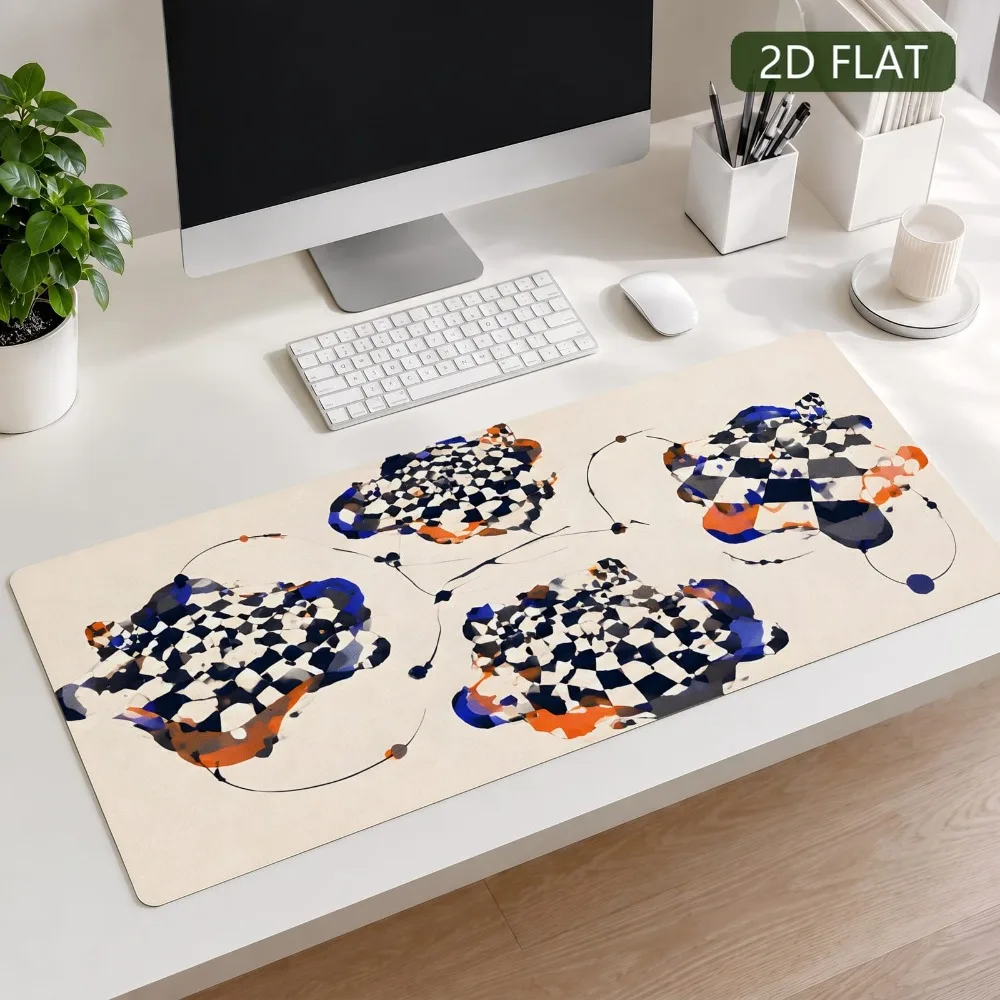 The track surrounds the checkerboard cloud cluster. Anti-slip bottom. Study desk. Home office. Office supplies tapis de souris