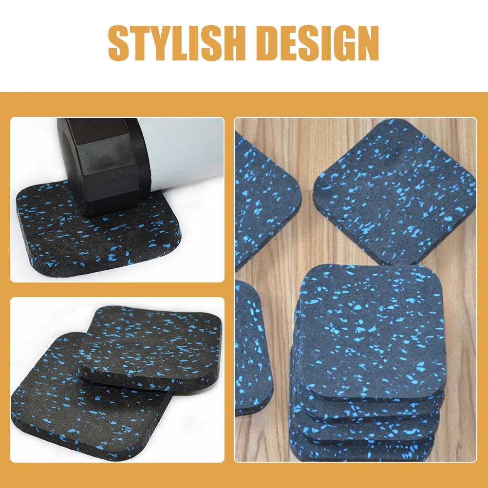 

8Pcs Shock Absorbing Rubber Mat Treadmill Pad Hardwood Floors Noise Reduction Gym Equipment Protection Treadmill Pad