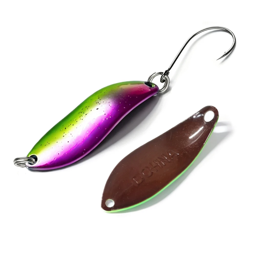Dohna 1 Stück Peche Leurre Pesca 3,8g 38mm Bunter Löffelköder Spinne Rbait Kupfer Metall Angelköder für Forelle, Hecht, Barsch, Lachs – Detail 19