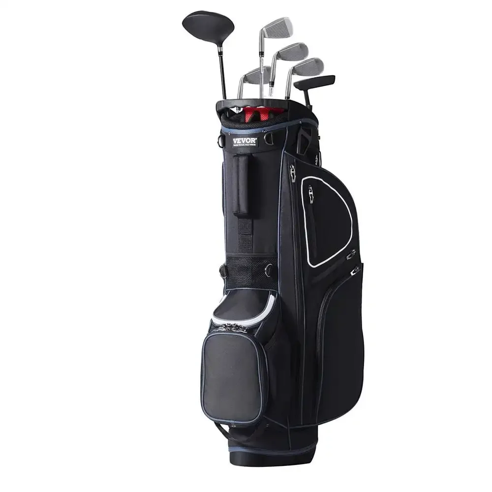 

Golf Cart Bag with 14 Way Organizer Divider Top, 11 Pockets Premium Cart Bag with Handles & Dust Cover & Detachable Dual Strap