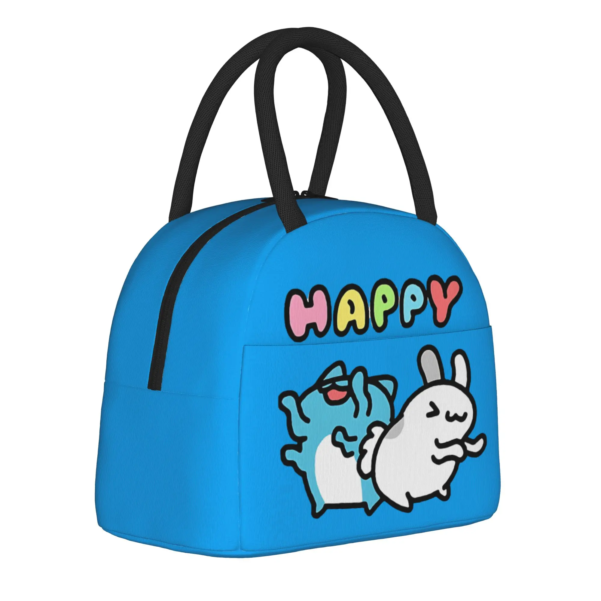 Happy Cat bug and rabbit Bugcat Capoo Insulated Lunch Bags Portable  Meal Container Cooler Bag Tote Lunch Box Food Handbags