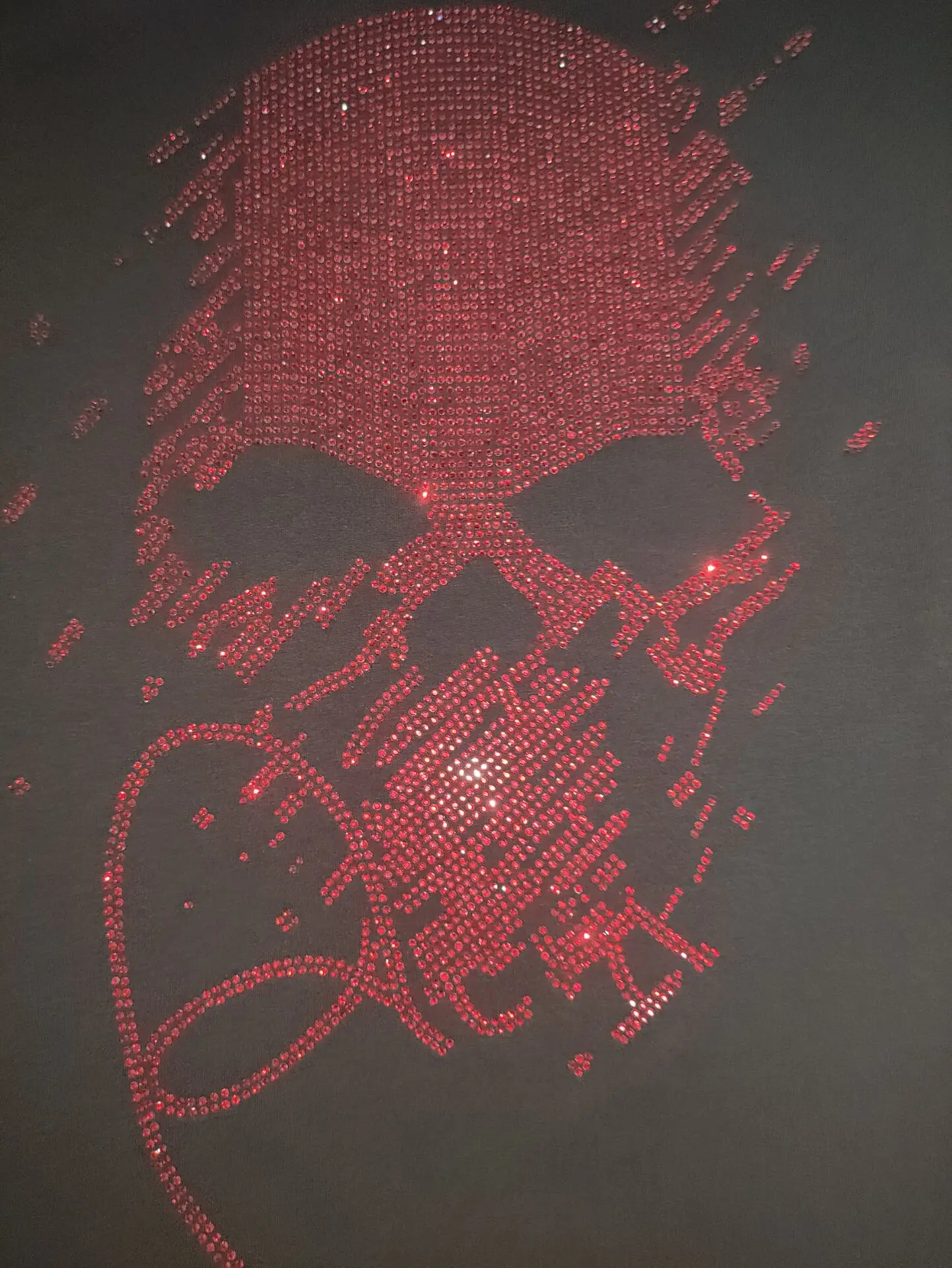High Quality New Skull Themed Rhinestone Iron On Patch DIY High End Clothing Accessories For Garment Decor view 3