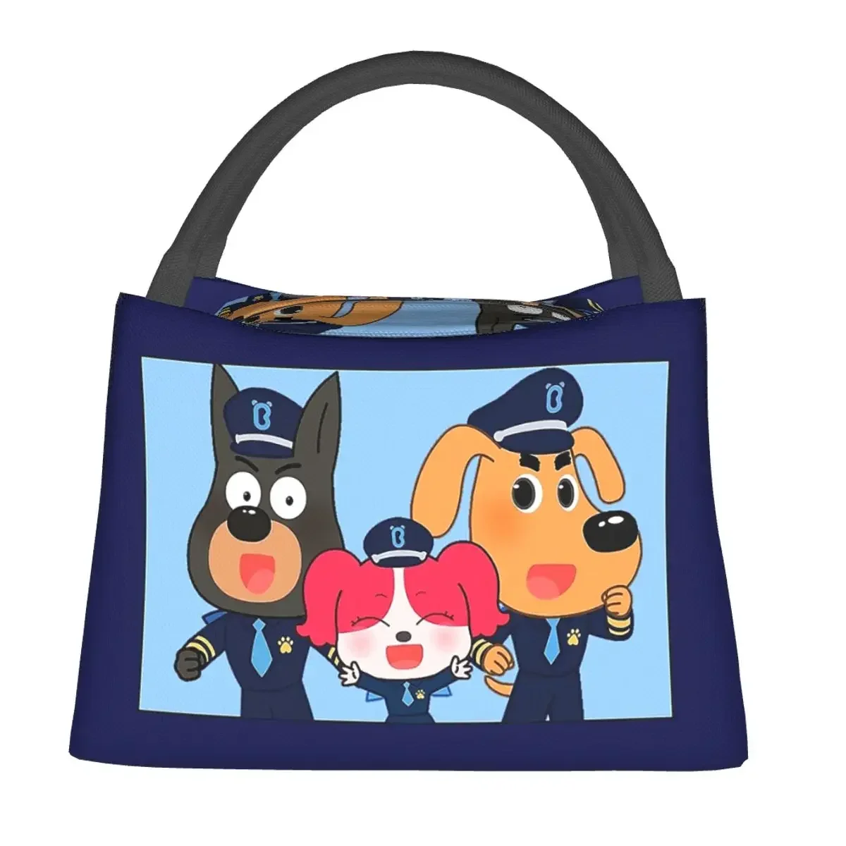 Sheriff Labrador Lunch Bags Insulated Bento Box Waterproof Lunch Tote Picnic Bags Cooler Thermal Bag for Woman Children Work